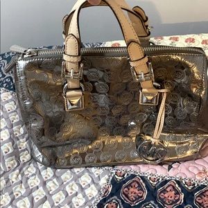 Michael Kors Small/Medium Metallic Barrel Bag